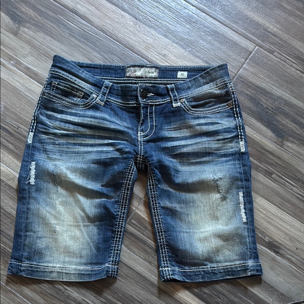 BKE Stella Blue Denim Shorts